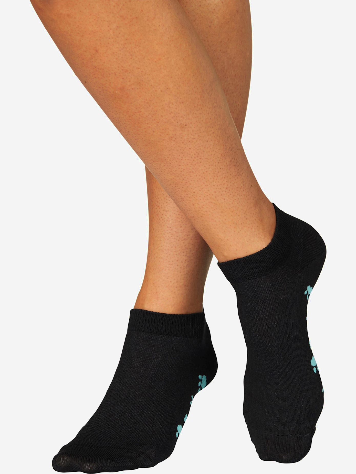 Socquettes motif de pattes doux sous la semelle