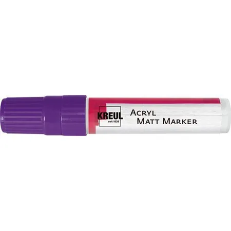 KREUL Acryl Matt Marker XXL mit Keilspitze, 15 mm, lila