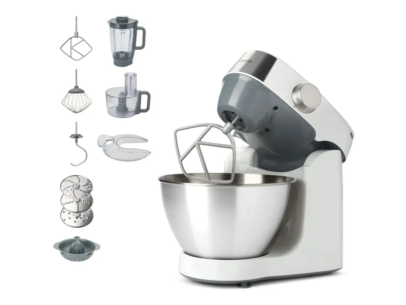Kenwood Prospero , 4,3 L, Rustfrit stål, Hvid, Dreje, 1,6 kg, 8 æg, Rustfrit stål