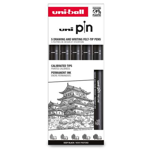 uni-ball pin Fineliner 5er Set