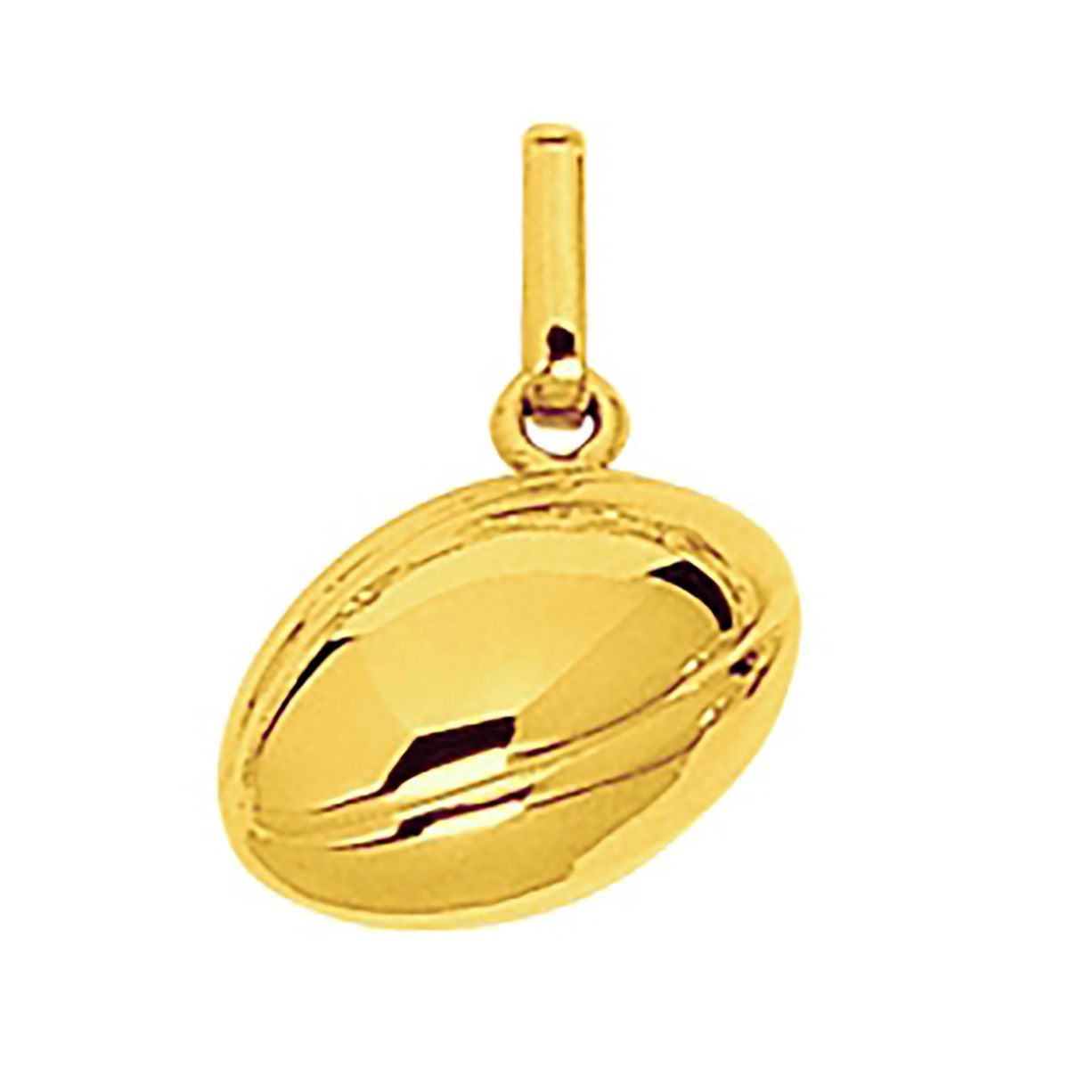 Pendentif Brillaxis ballon de rugby or 18 carats