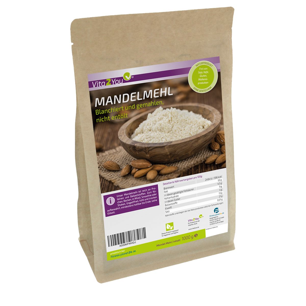 Vita2You Mandelmehl - 21% Protein