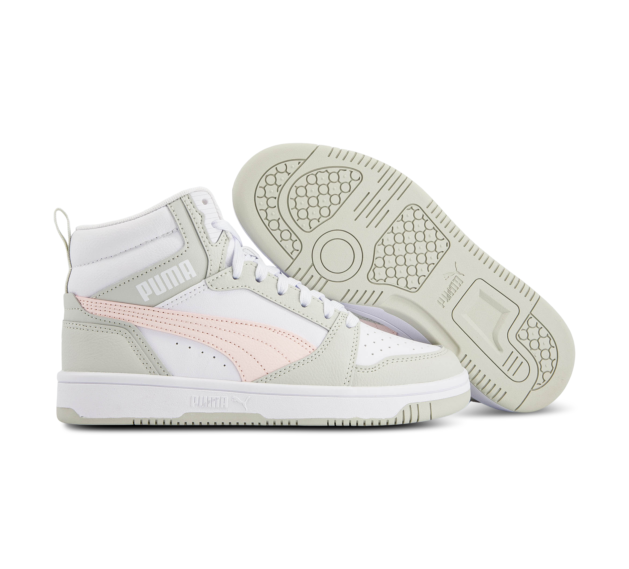 Puma Rebound V6 Mid Jr weiss