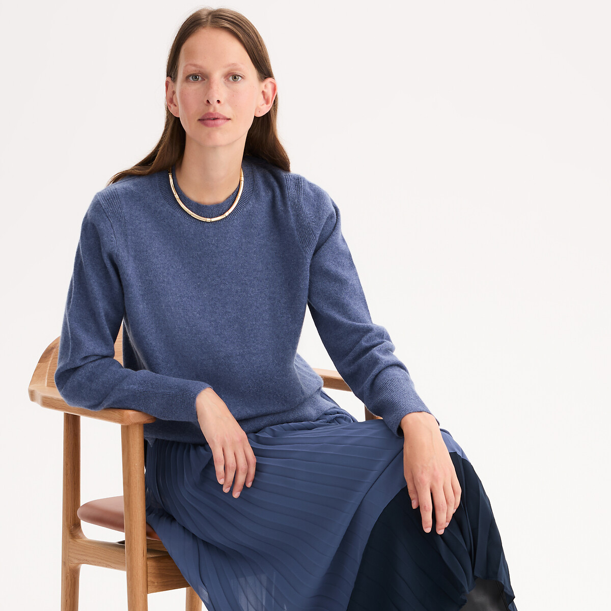 ANNE WEYBURN<br>Suéter de cashmere fino