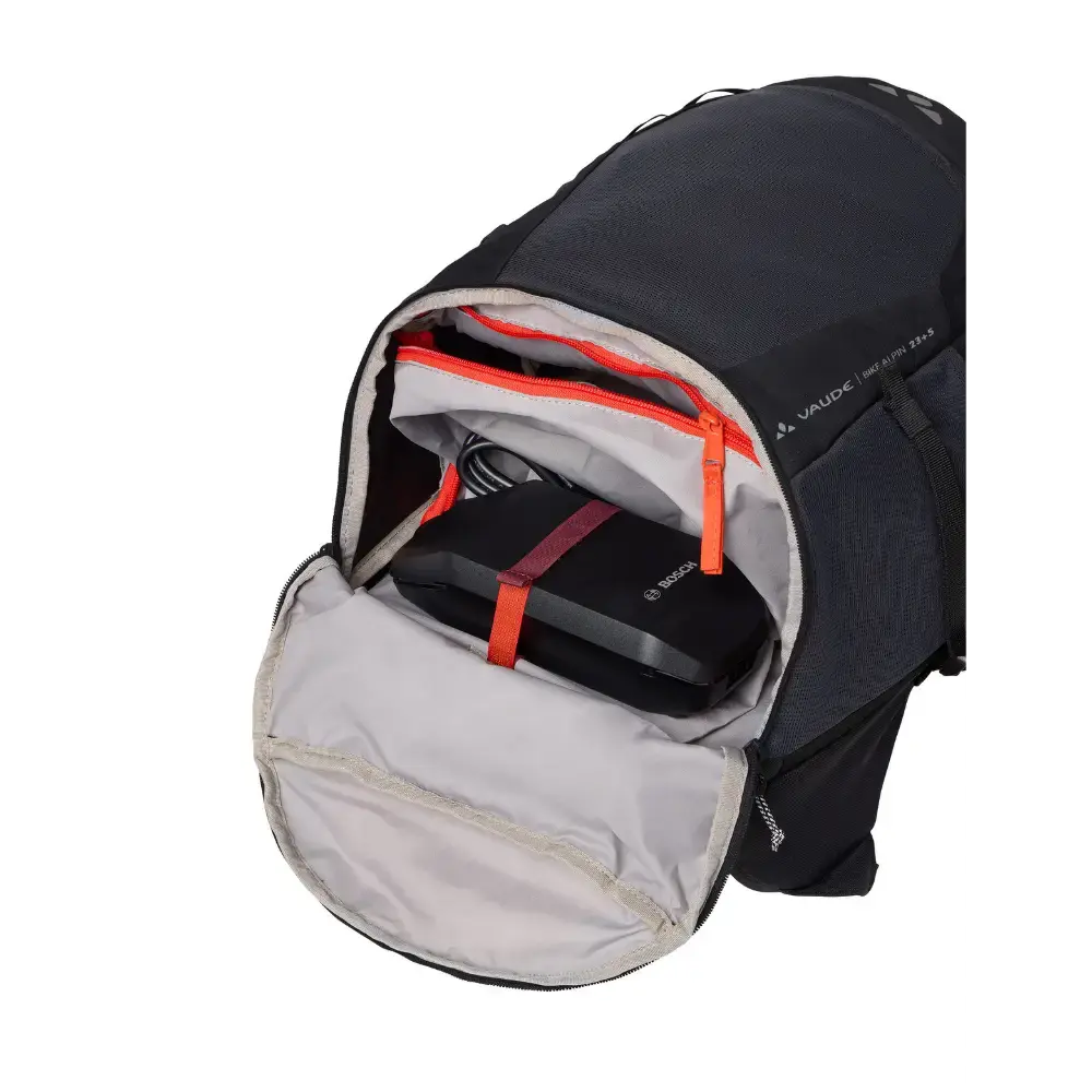 VAUDE Bike Alpin 23+5 Fietsrugzak Zwart