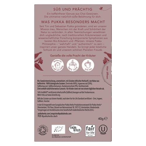 Pukka BIO Tee Vanille Chai