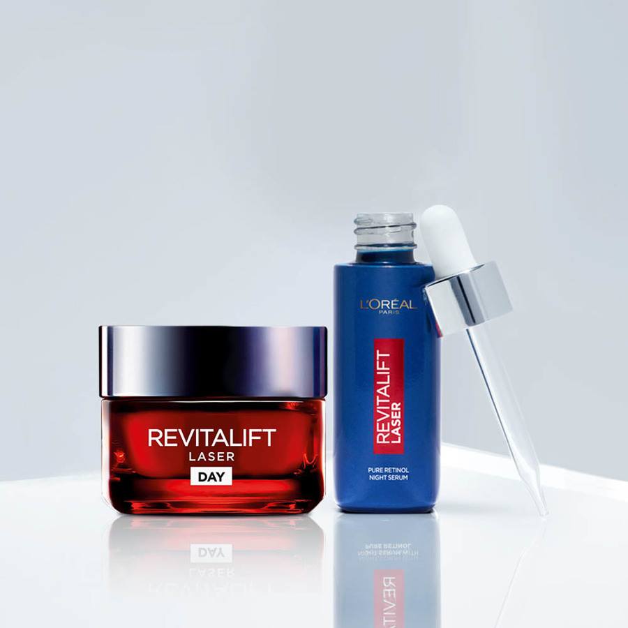 L'Oréal Paris Revitalift Laser Day Cream + L'Oréal Paris Revitalift Laser Pure Retinol Night Serum