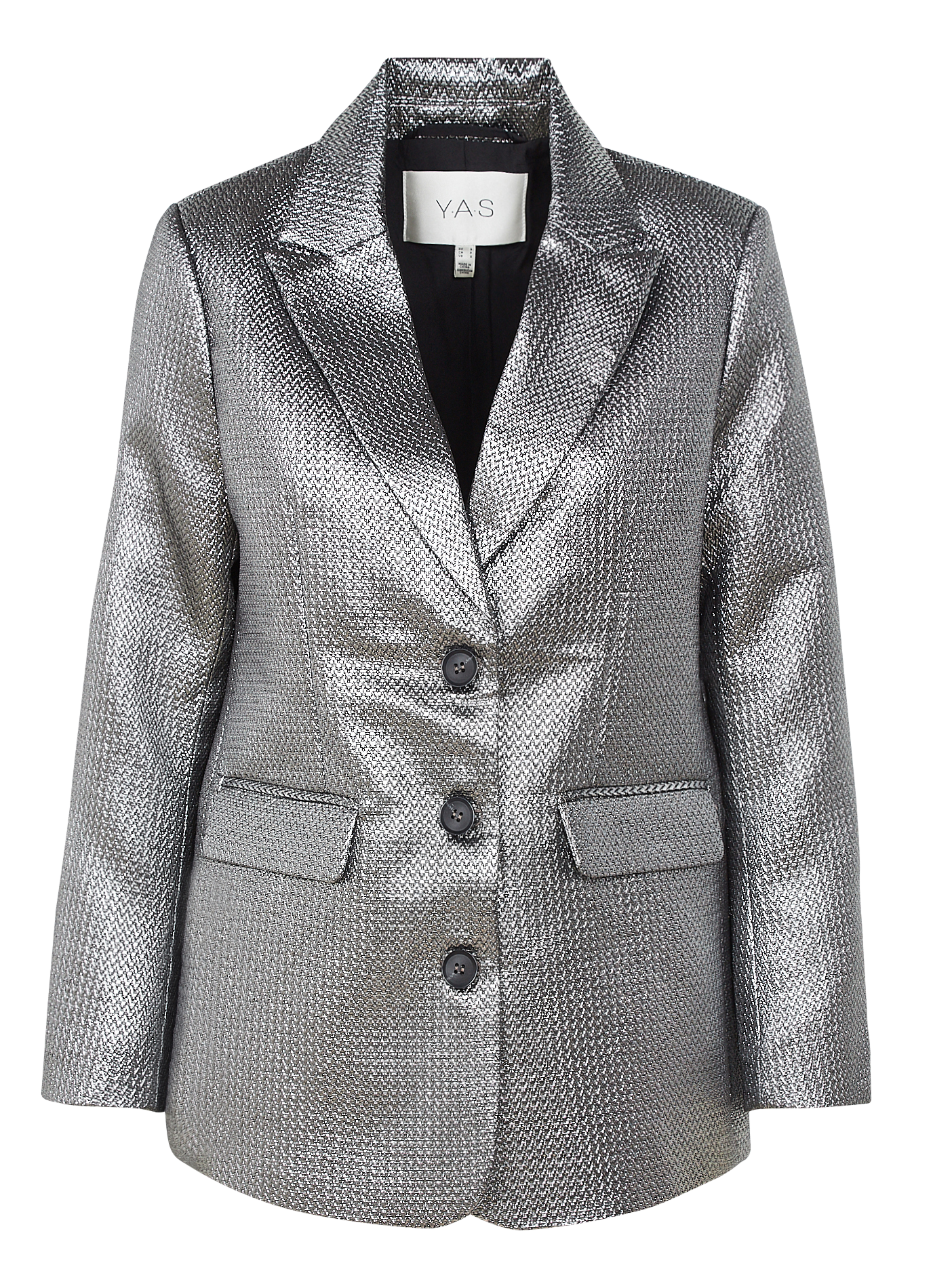Veste de tailleur métallisée| Argent