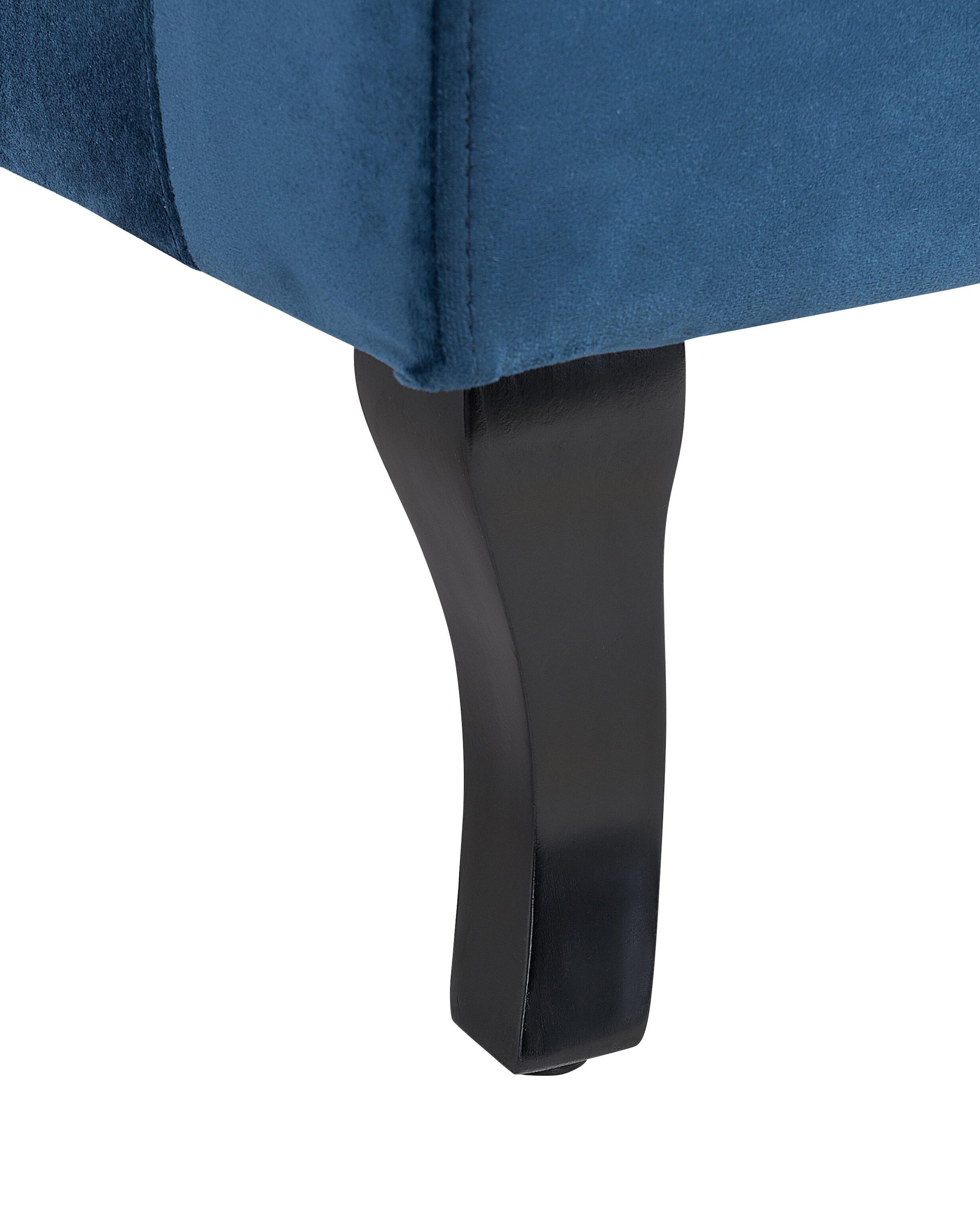 Oorfauteuil ALTA Fluweel Donkerblauw
