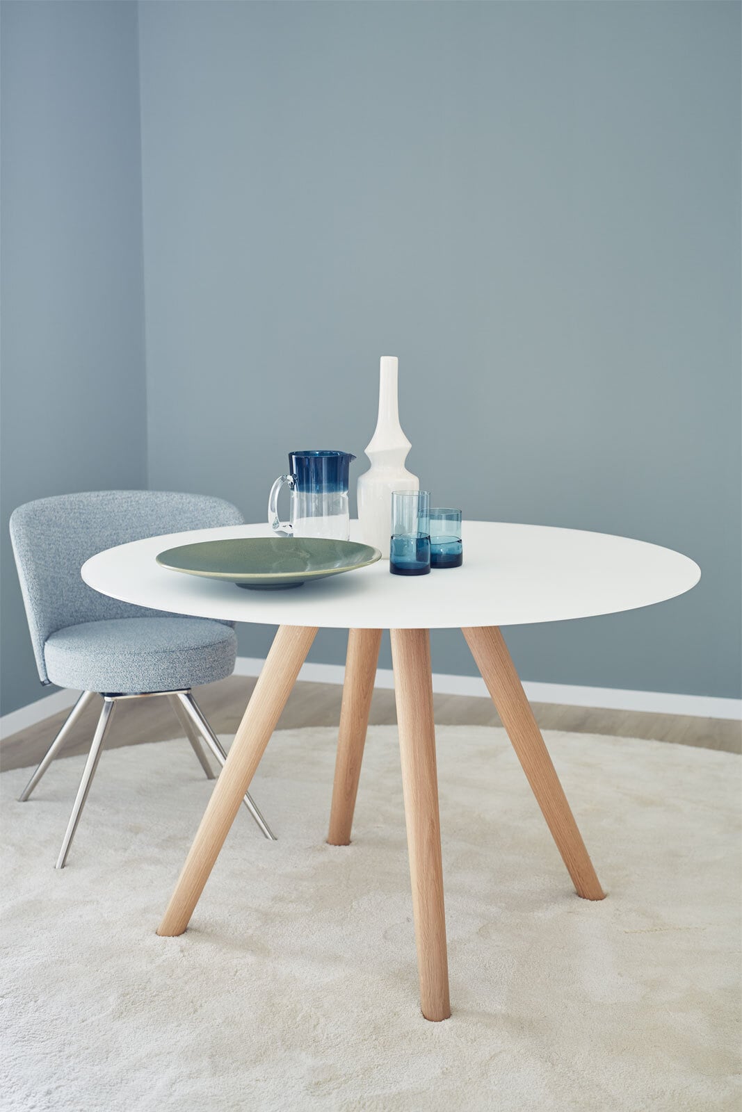 SCHÖNER WOHNEN-Kollektion Esstisch rund ROUND Optiwhite
