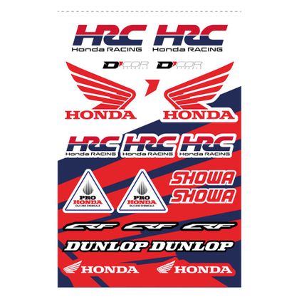 Planche de stickers D'cor Honda HRC - Rouge
