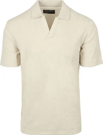 Marc O'Polo Poloshirt Riva Terry Cloth Ecru 524213453218-161 kopen