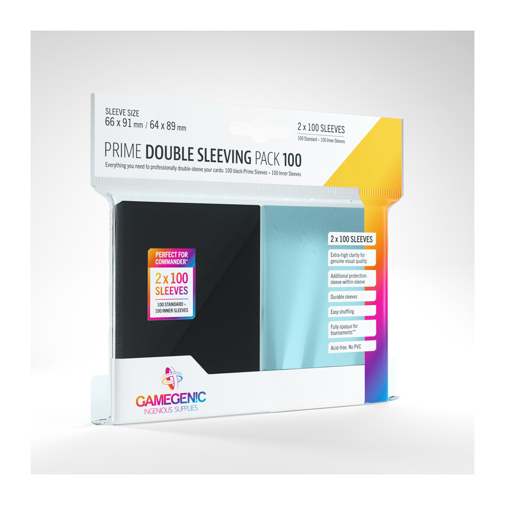 Gamegenic - Prime Double Sleeving Pack 100