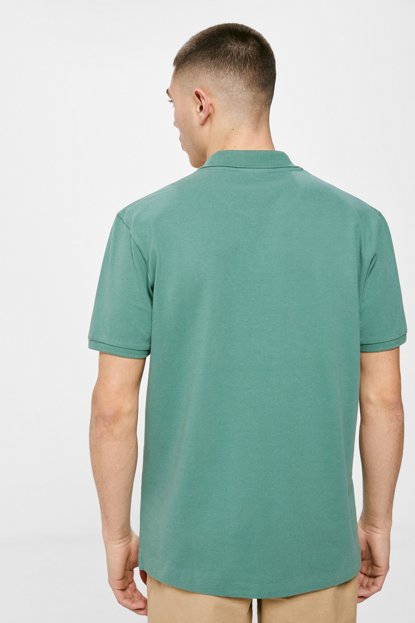 Cuello resort polo piqué - verde