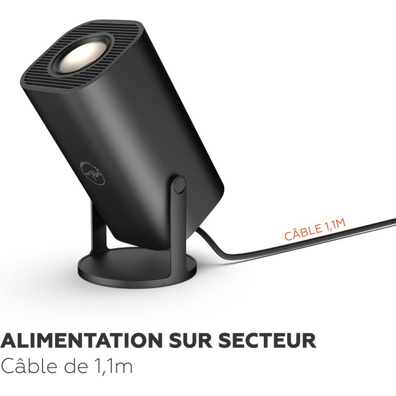 Mobility Lab - Projecteur HD 1280 x 720 Wifi inclinable - noir