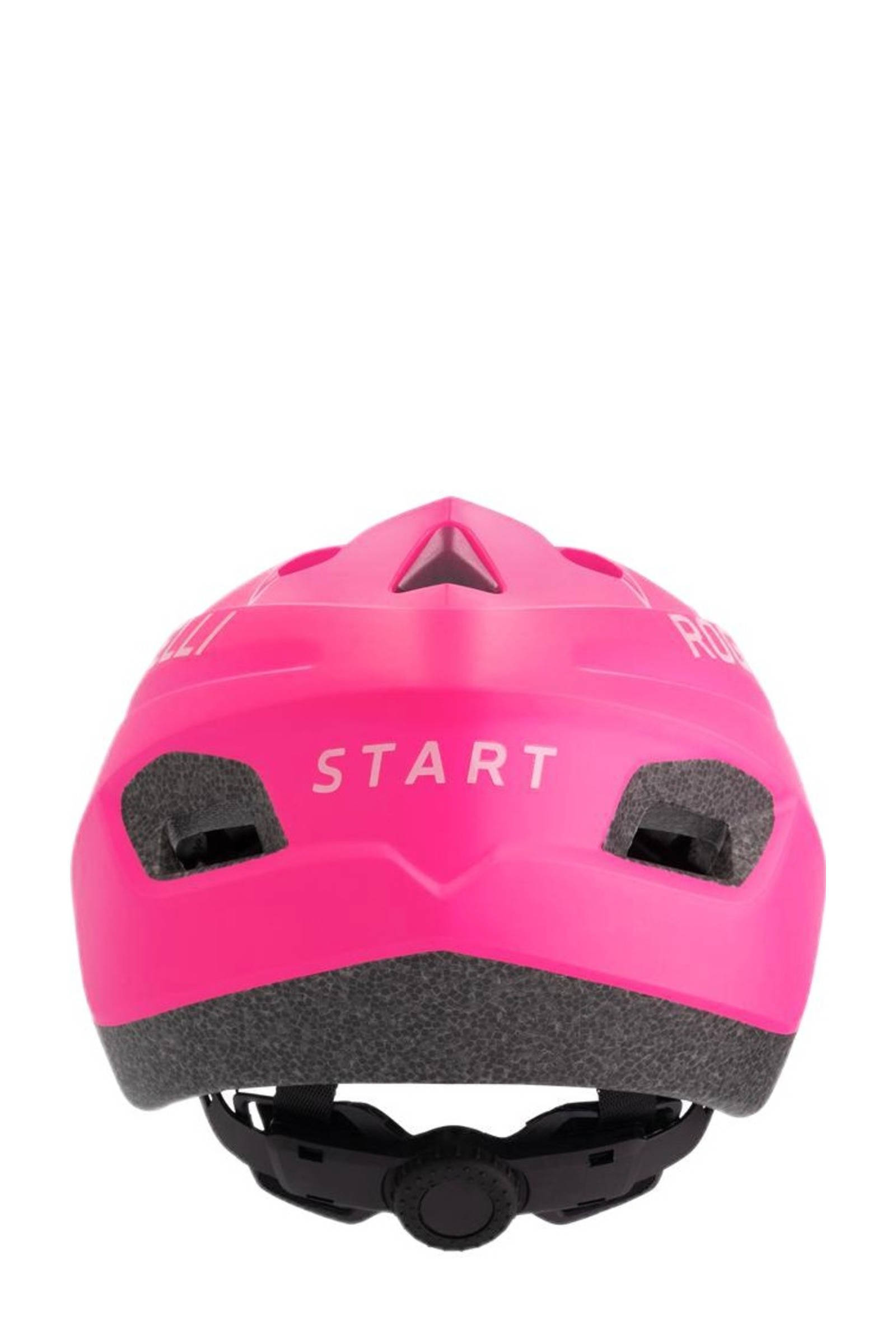 Rogelli Jr. fietshelm Start roze/zwart