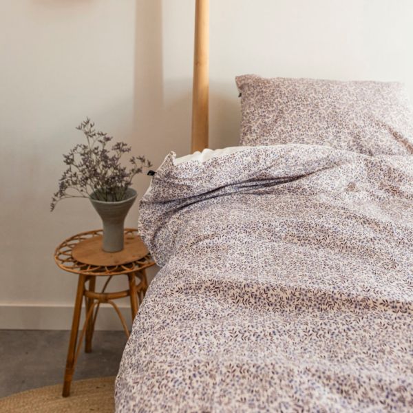 Mies & Co Vintage Flower Dekbedovertrek 140 x 200 cm Lila