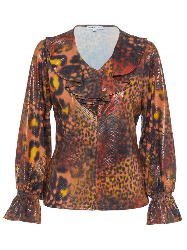 Blusenshirt mit Rüsche