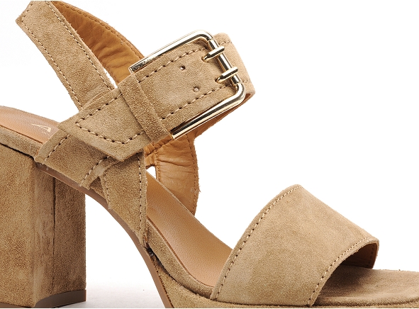 Alpe nu pieds talons femme 2572 marron