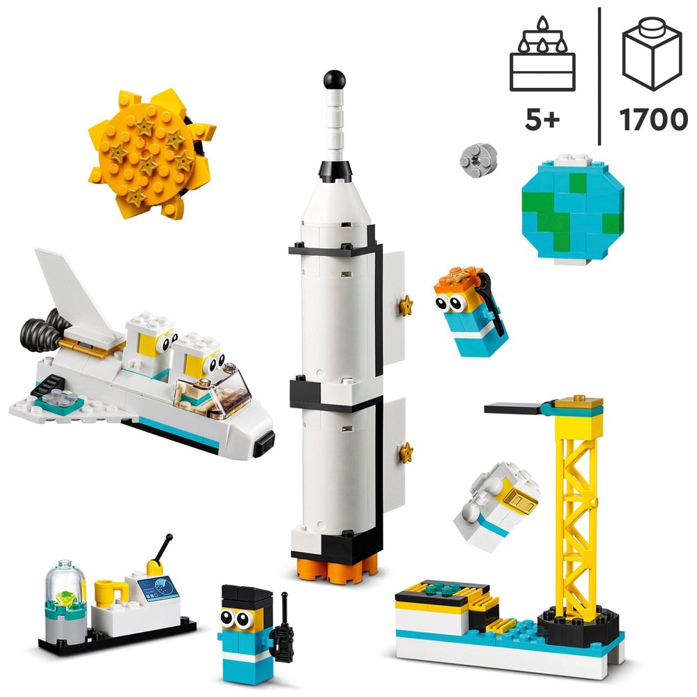 LEGO Classic 11022 Weltraummission Bausteinbox Bauspielzeug