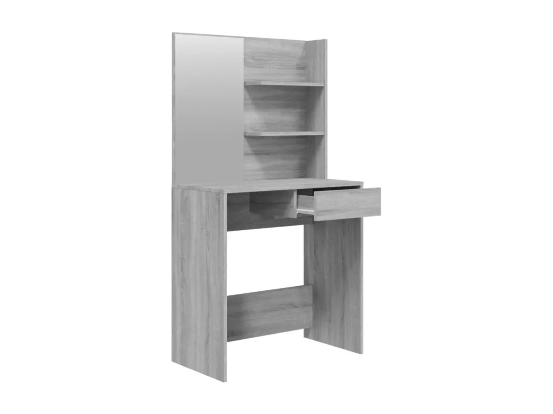 Ensemble de coiffeuse Sonoma gris 74,5x40x141 cm