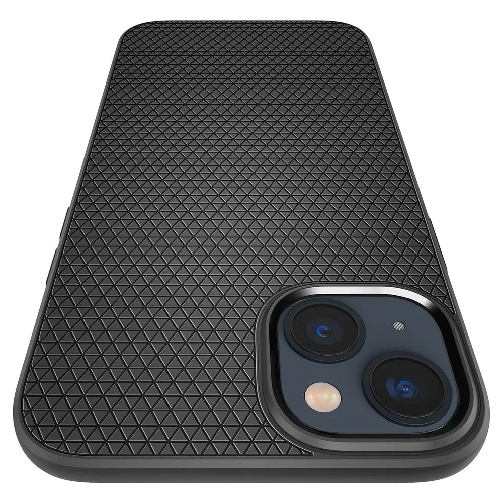 iPhone 14 Liquid Air Case Gummi Hülle (ACS05037) - Schwarz (Matt)