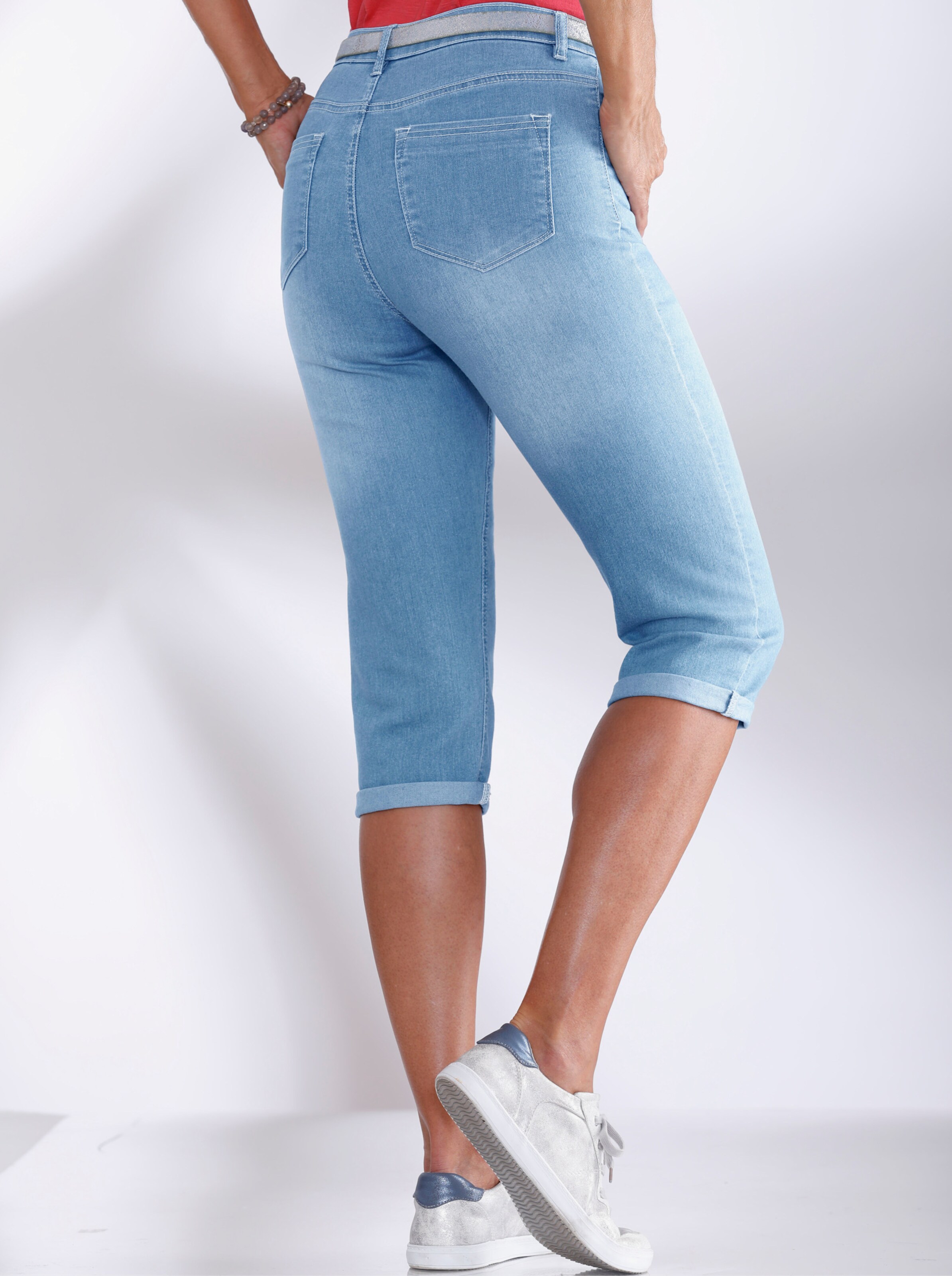 Caprihose inklusive Gürtel