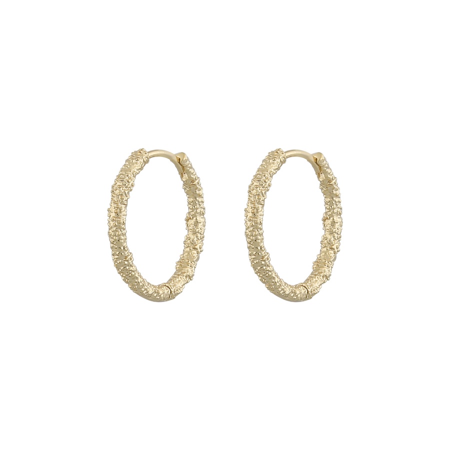 Snö Of Sweden Palma Earring Plain Gold 20mm