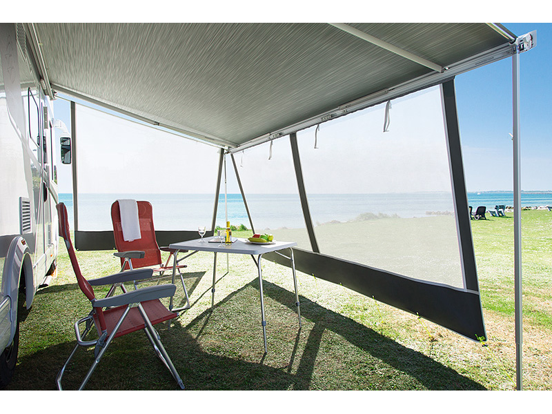 DWT Happy Sun voorwand 240cm witte luifel voorwand