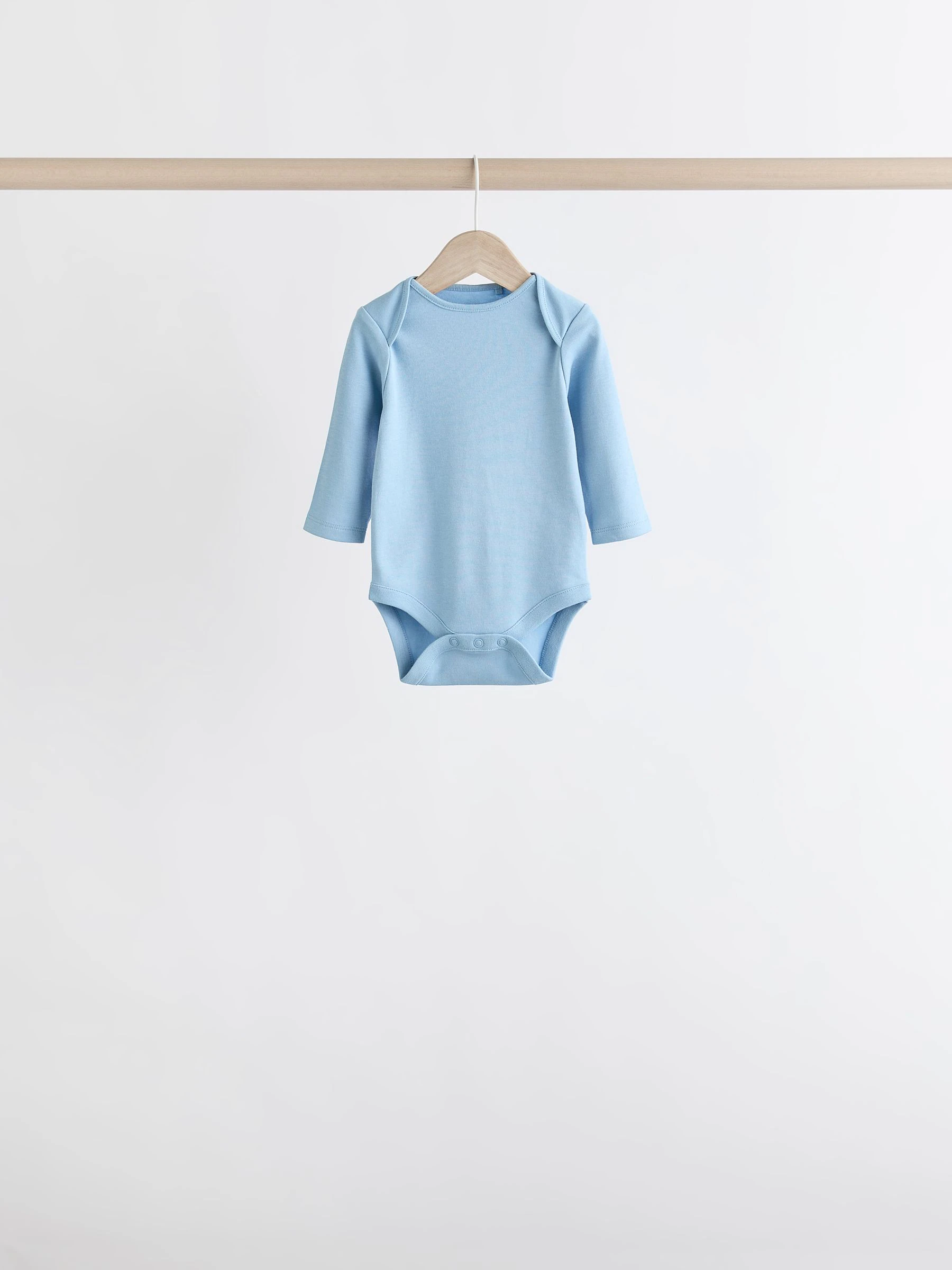Blauw - Rompertjes met lange mouwen