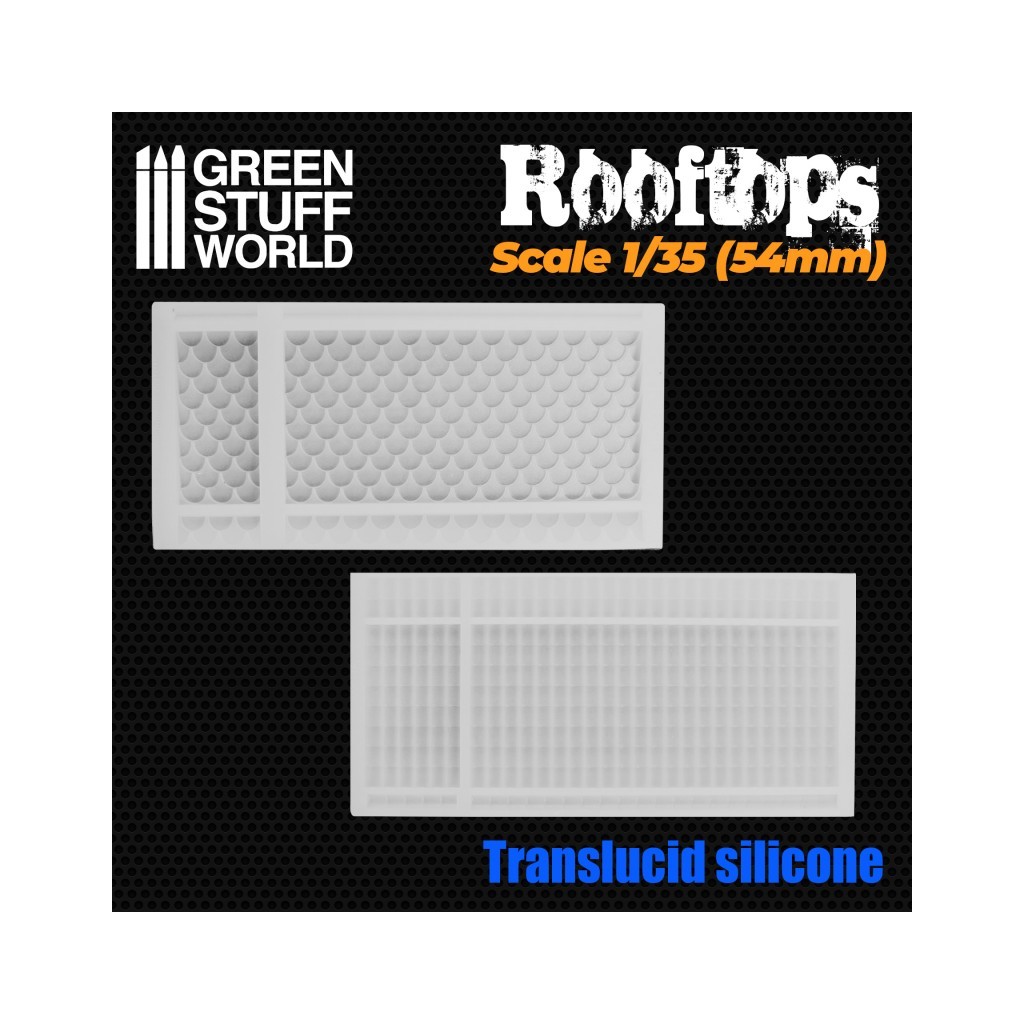 Moule en Silicone - Toits 1/35 (54mm)