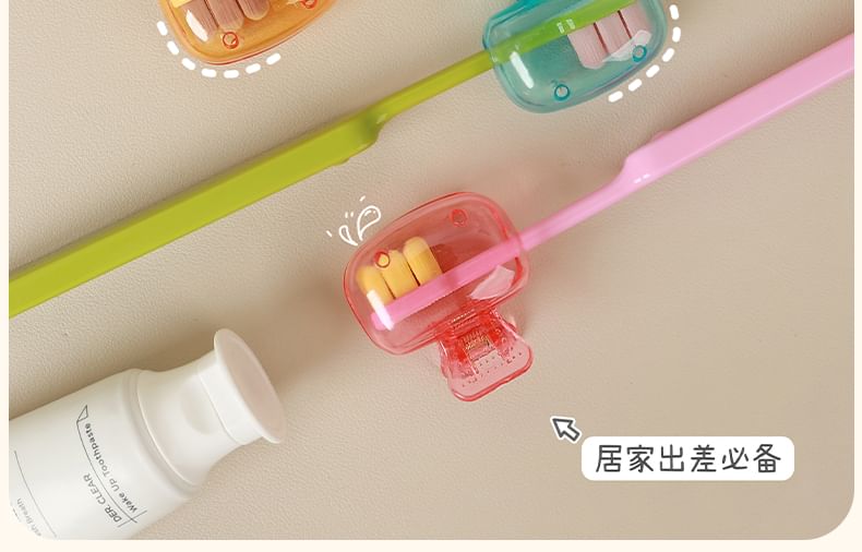 Yulu - Reis plastic tandenborstelkophoes / set