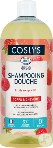 Coslys Shampoing Douche Corps Et Cheveux Fruits Rouges Flacon 1l
