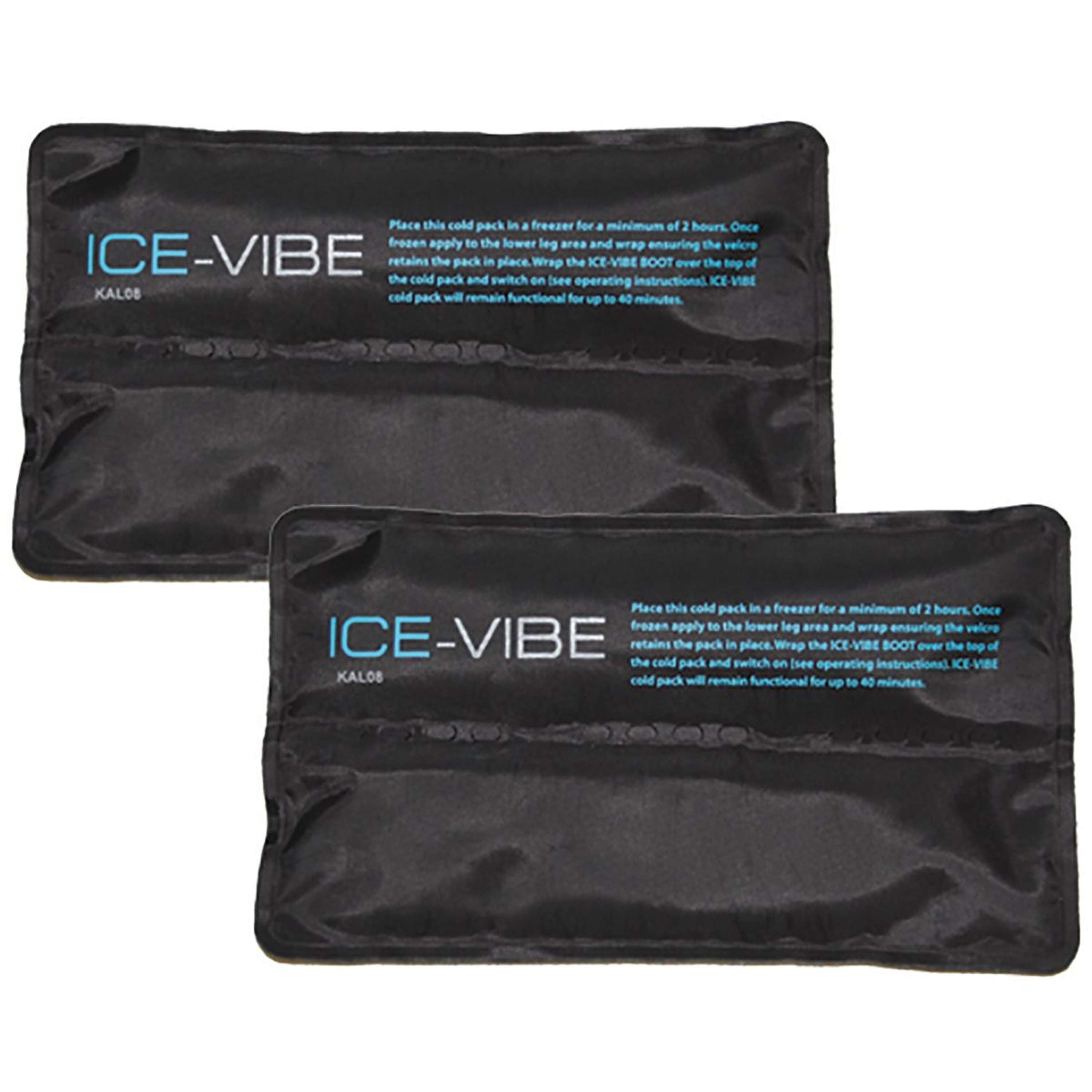 Ice-Vibe Cold Packs II 2 Stuks Zwart