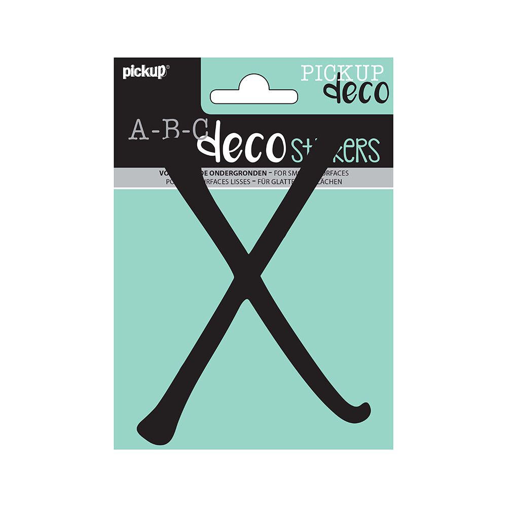 BOKSTAVER PICKUP X ABC DECO LYNN 120 MM X SVART