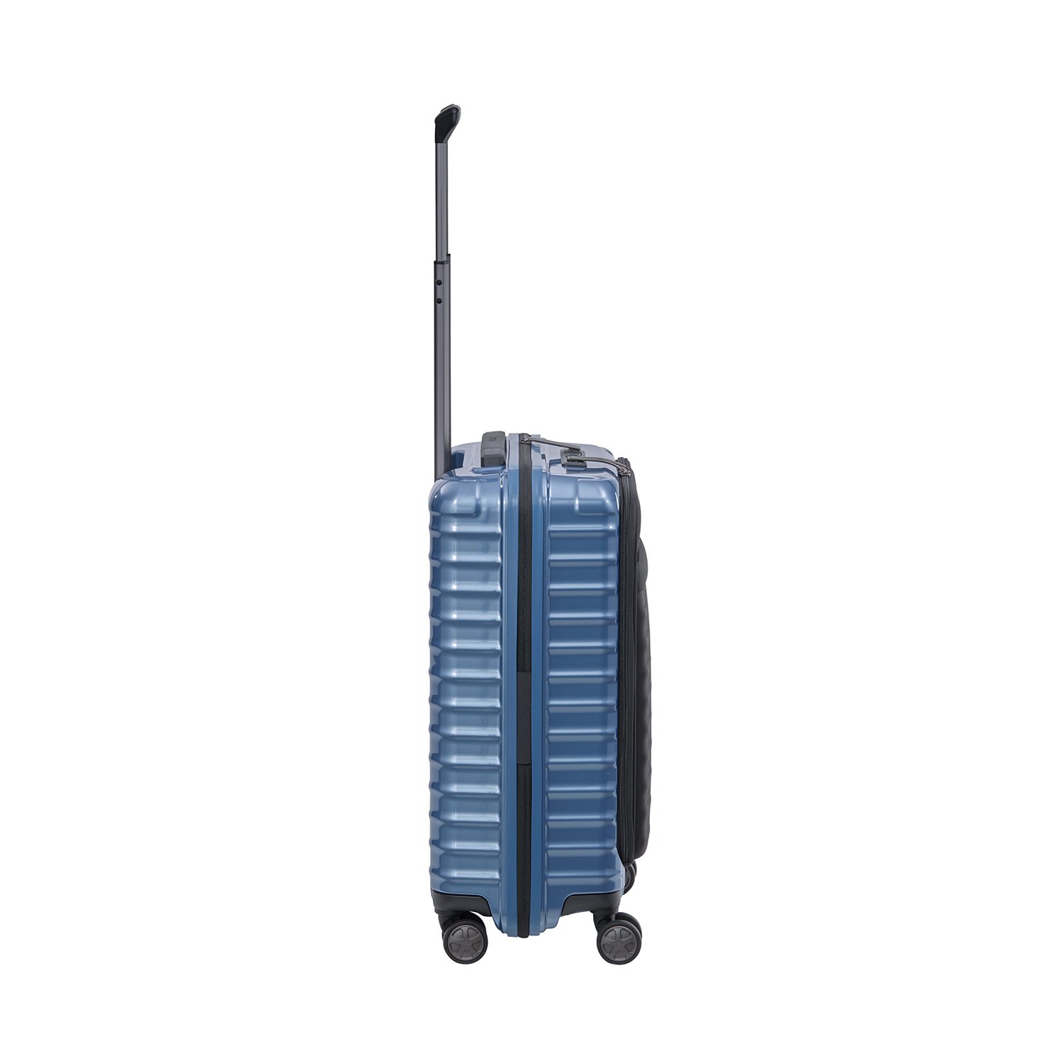TITAN Litron 4 Wheel Trolley S Frontpocket ice blue