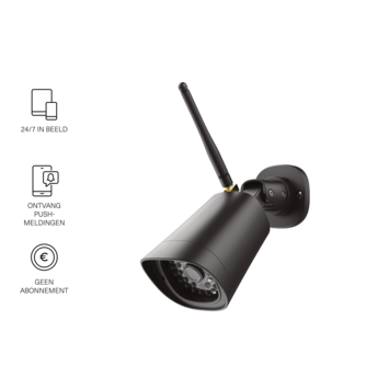 KlikAanKlikUit Ipcam-3500 Slimme Buitencamera Zwart