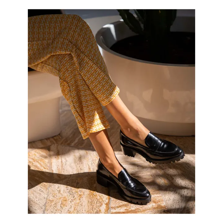 Rivecour Mocassins Cuir Poli N°81 | Noir