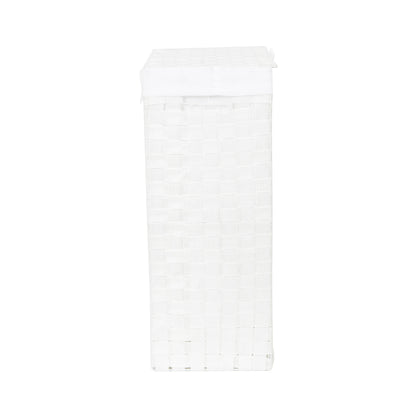 Panier à linge carré avec couvercle Stan Blanc