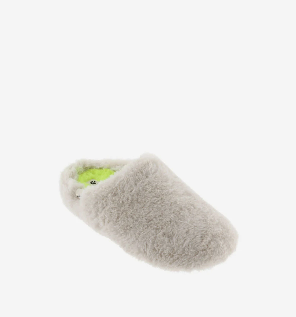 NORTE FOURRURE Pantoufles pour femmes fluor CRUDO