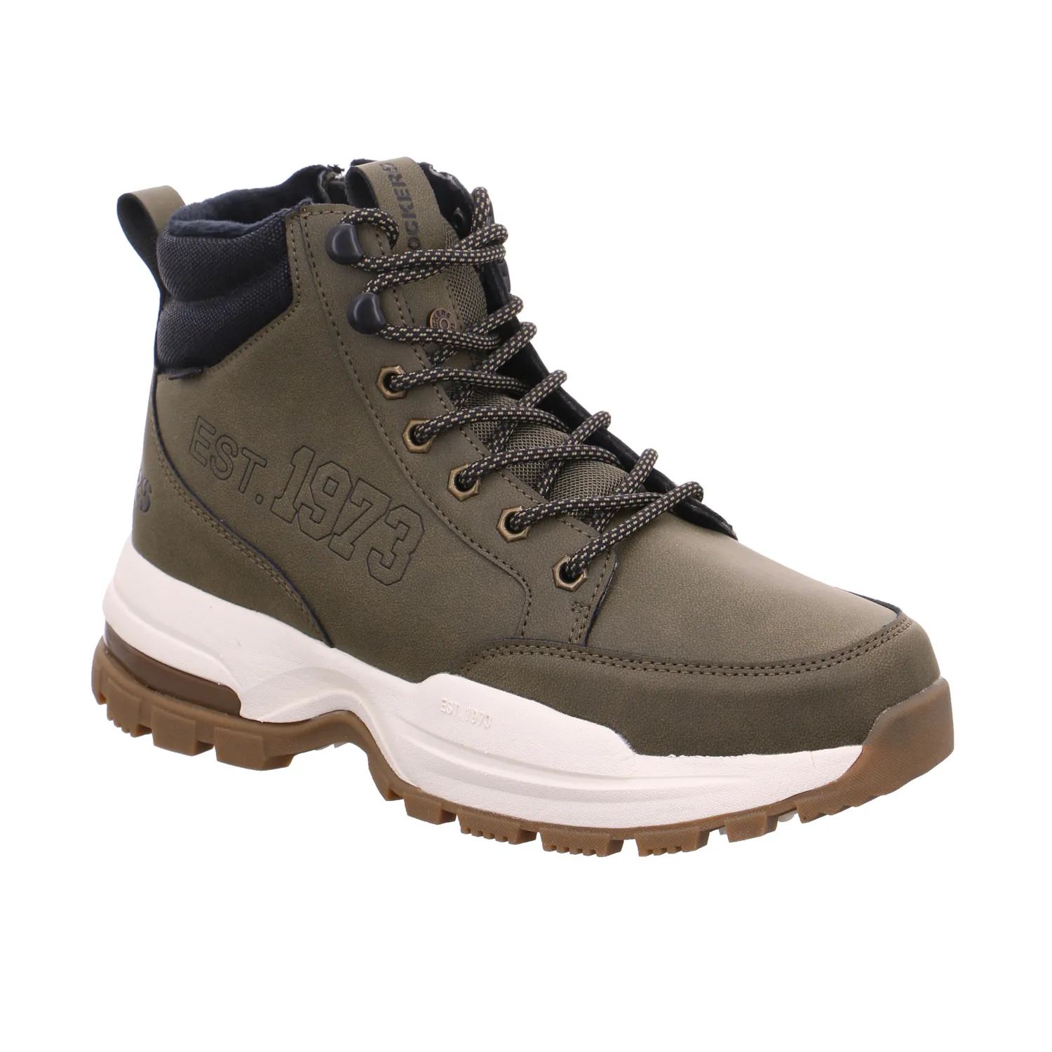DOCKERS Winter-Boots Khaki Lederimitat