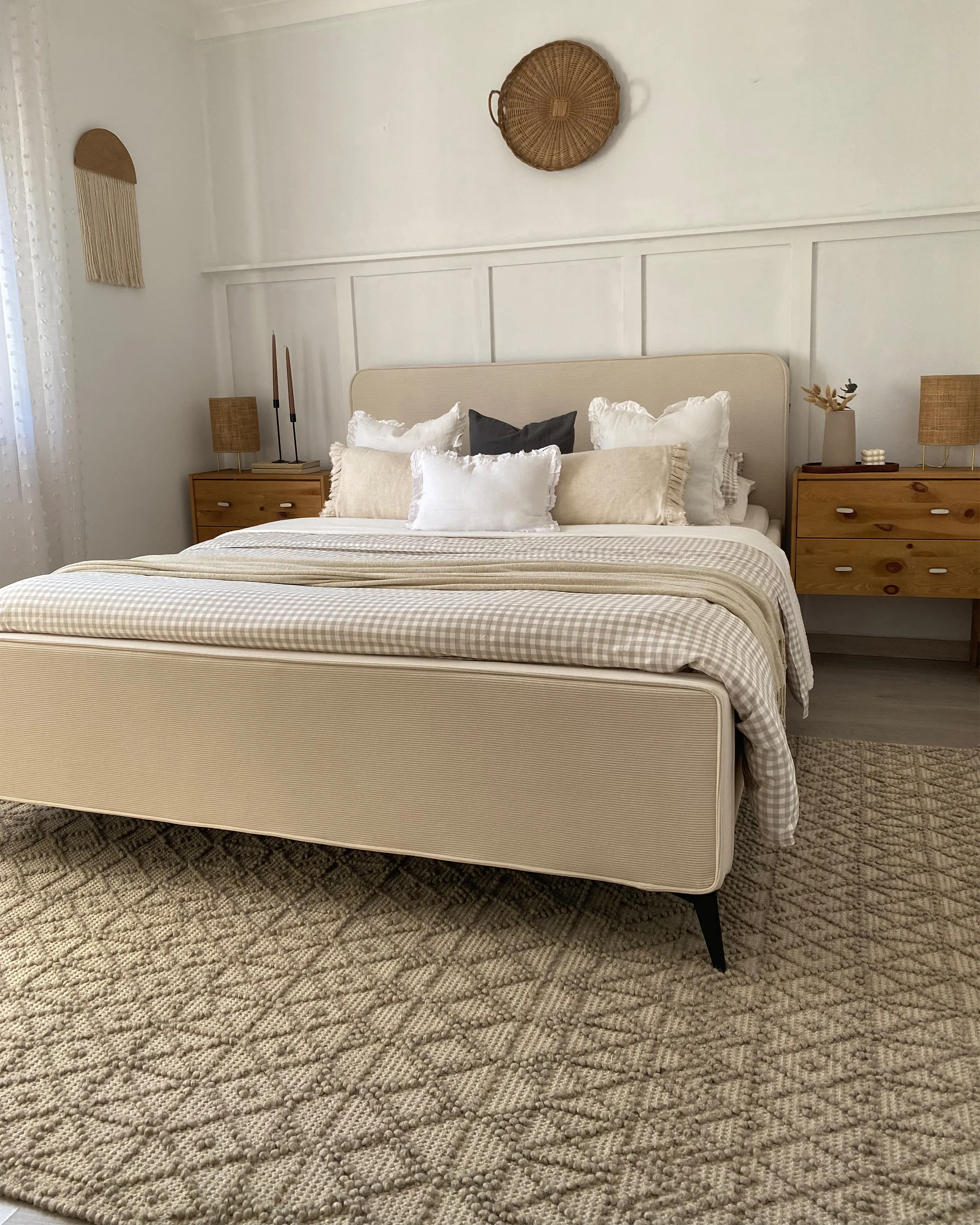 Vloerkleed ALUCRA Zandbeige 160 x 230 cm Wol