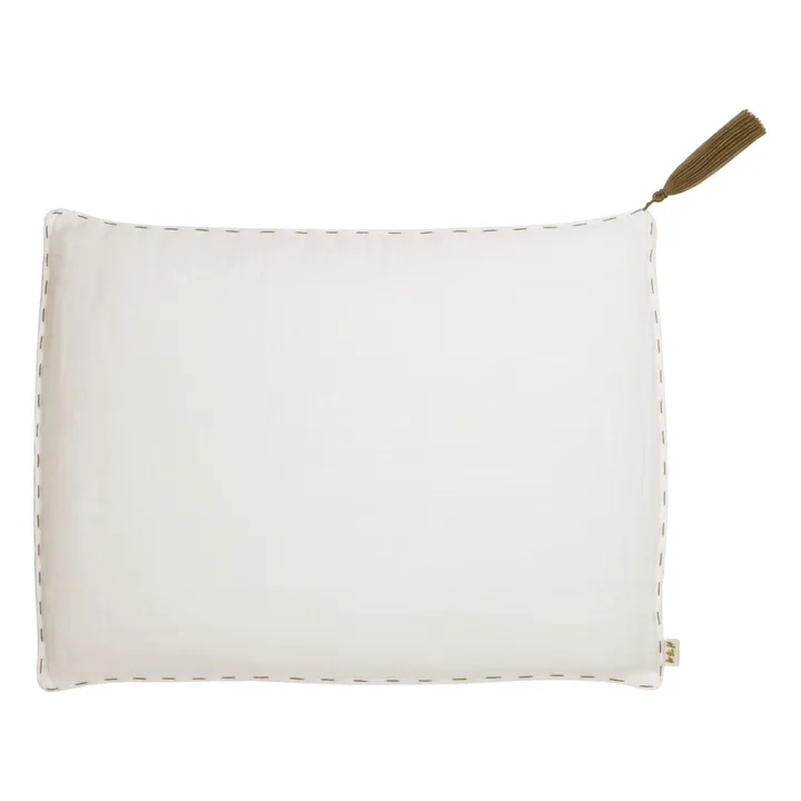 Numero 74 Coussin rectangulaire en coton bio | Natural S000
