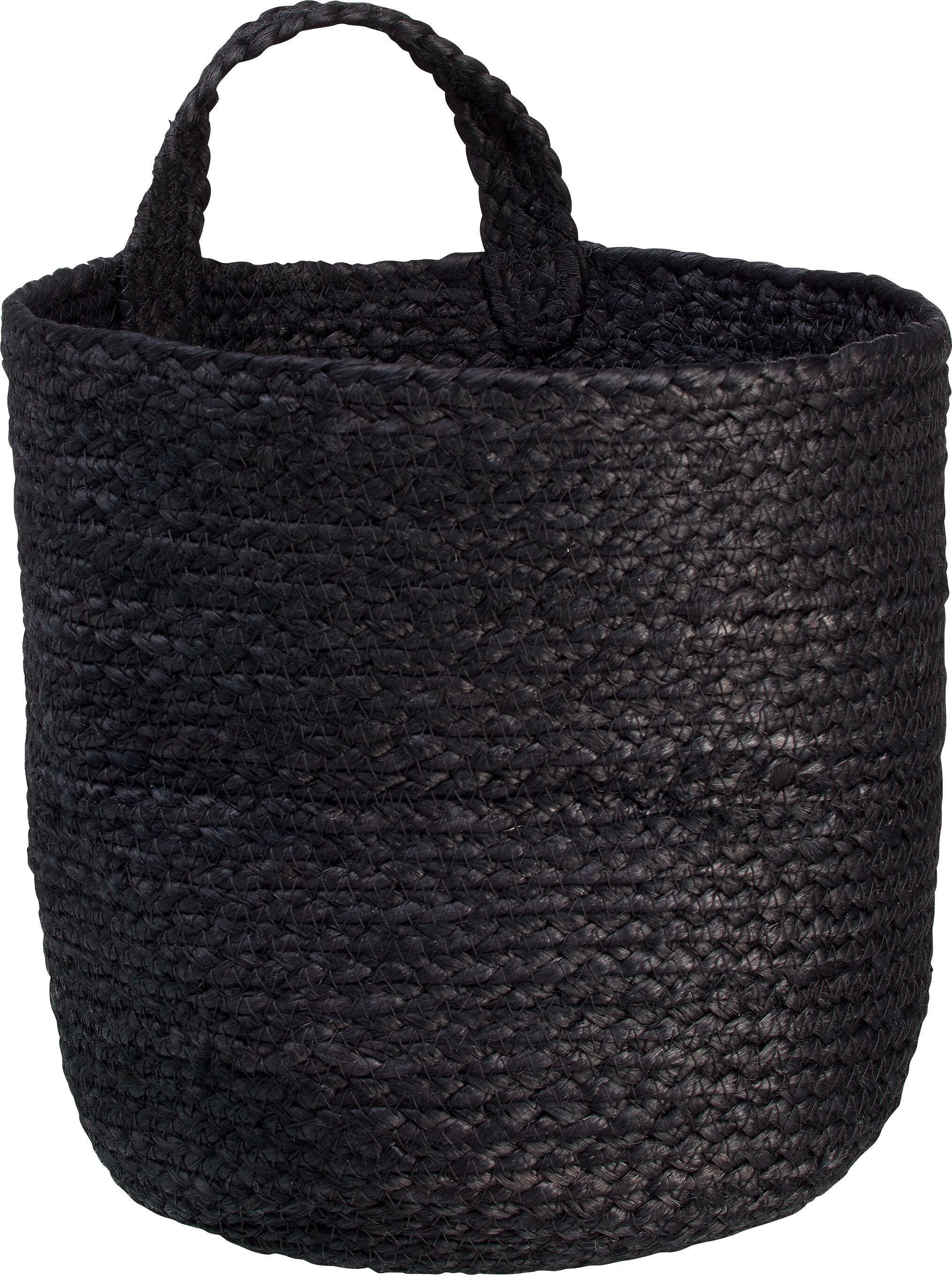 OLIVA Korb - Schwarz / H: 30.0 cm