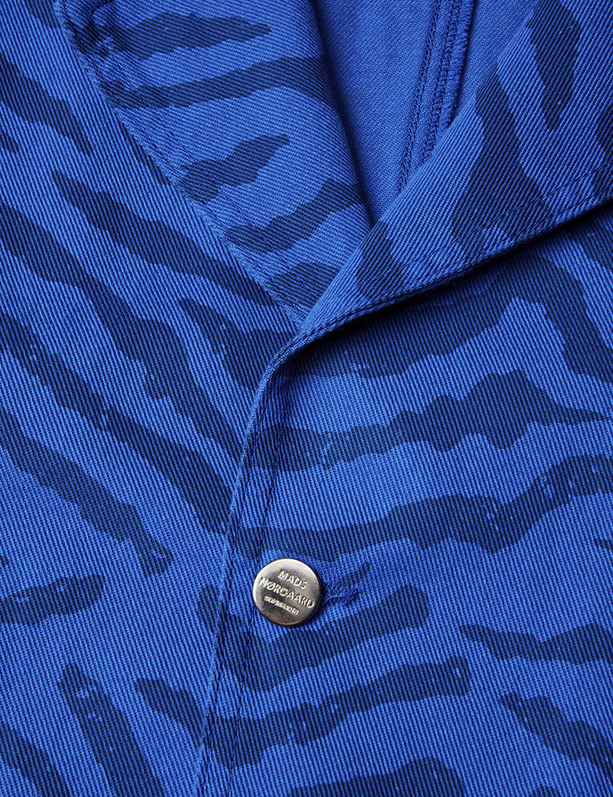 Mads Nørgaard - Copenhagen Sketch Denim Denya Jacket Blå zebra print