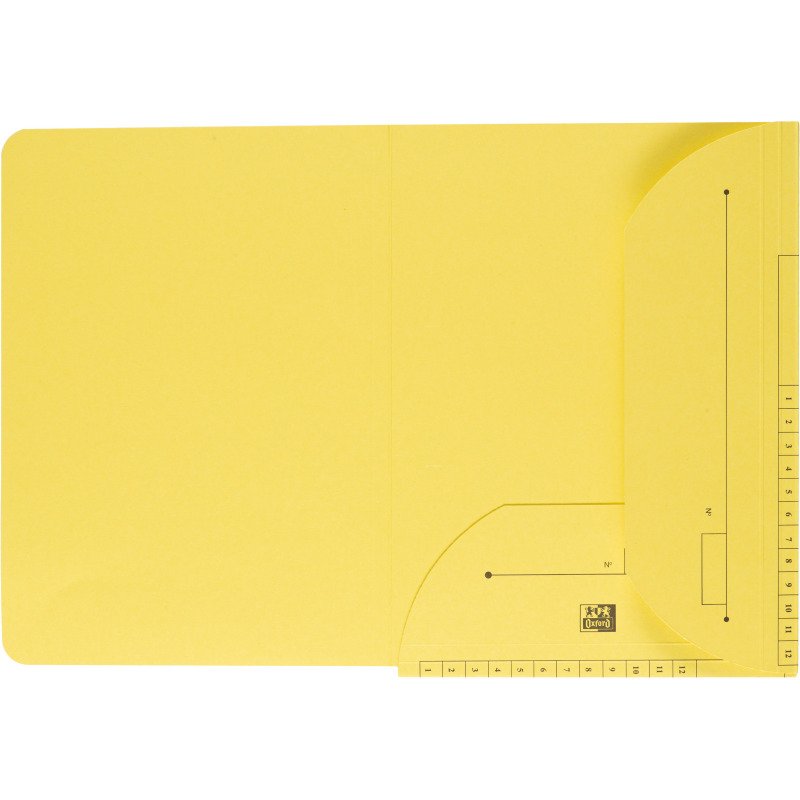 Chemise index L'Oblique AZ OXFORD 23,5 x 31,5 cm couleurs assorties pastels - Paquet de 25