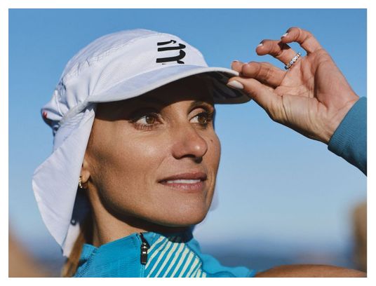 Casquette Compressport Ice Cap Sun Shade Blanc Unisex