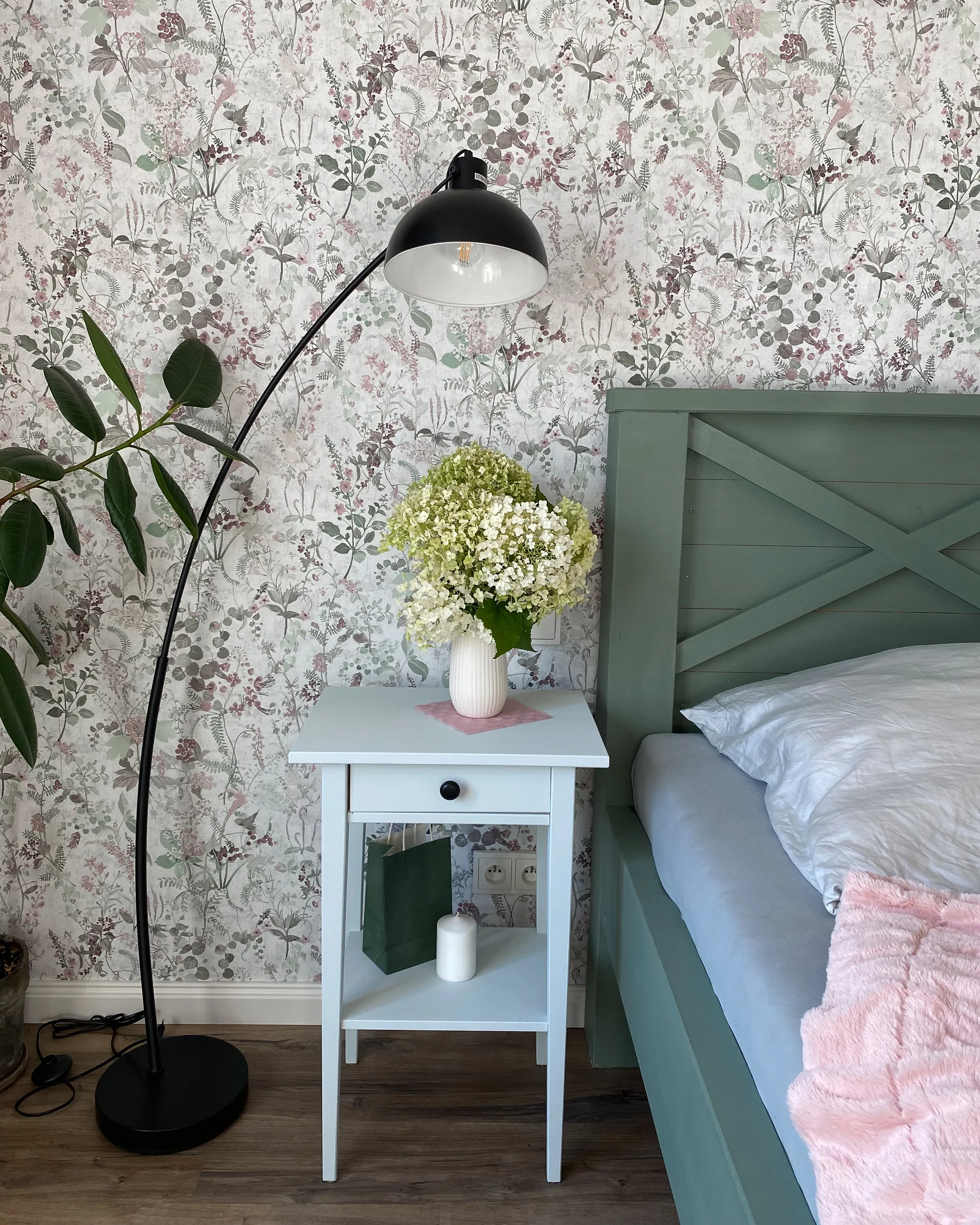 Staande lamp DINTEL Metaal Zwart
