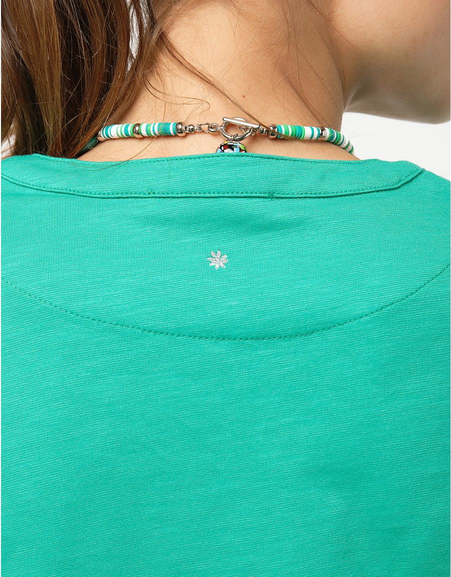 T-shirt coton modal vert