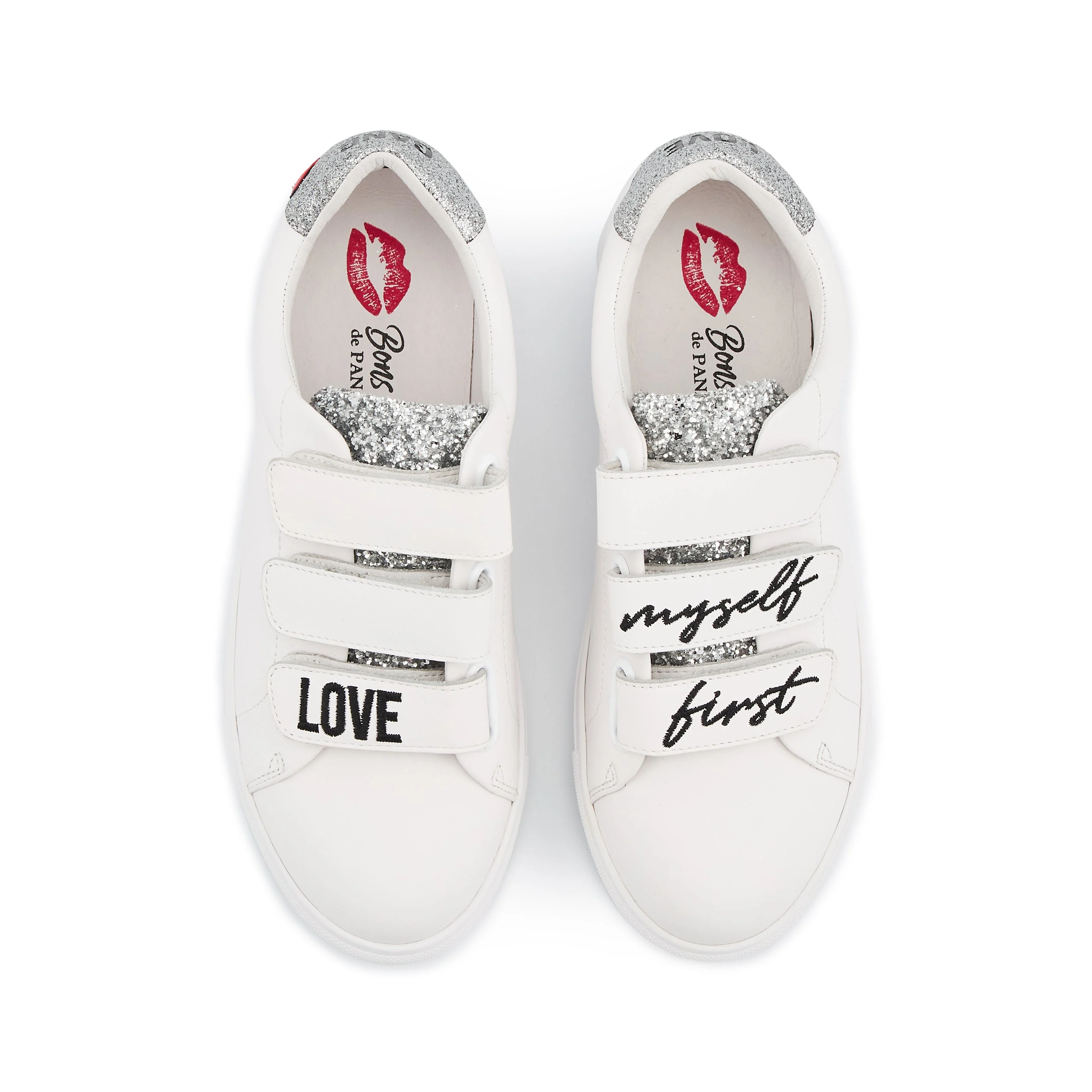 EDITH LOVE MYSELF FIRST - Sneakers en cuir | Blanc